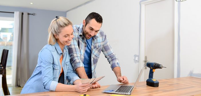 Key Things to Consider When Setting Renovation Budgets Couple, Laptop, Renovation